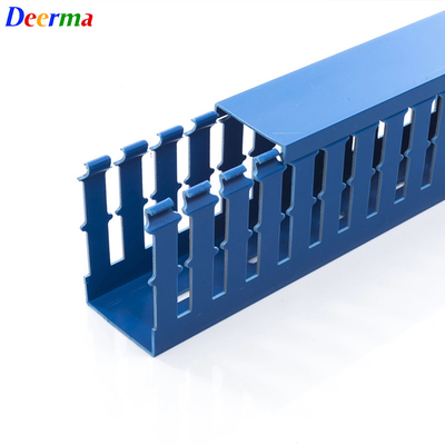 High Productivity PVC Cable Trunking Extruder Production Line With Hole Punching Machine